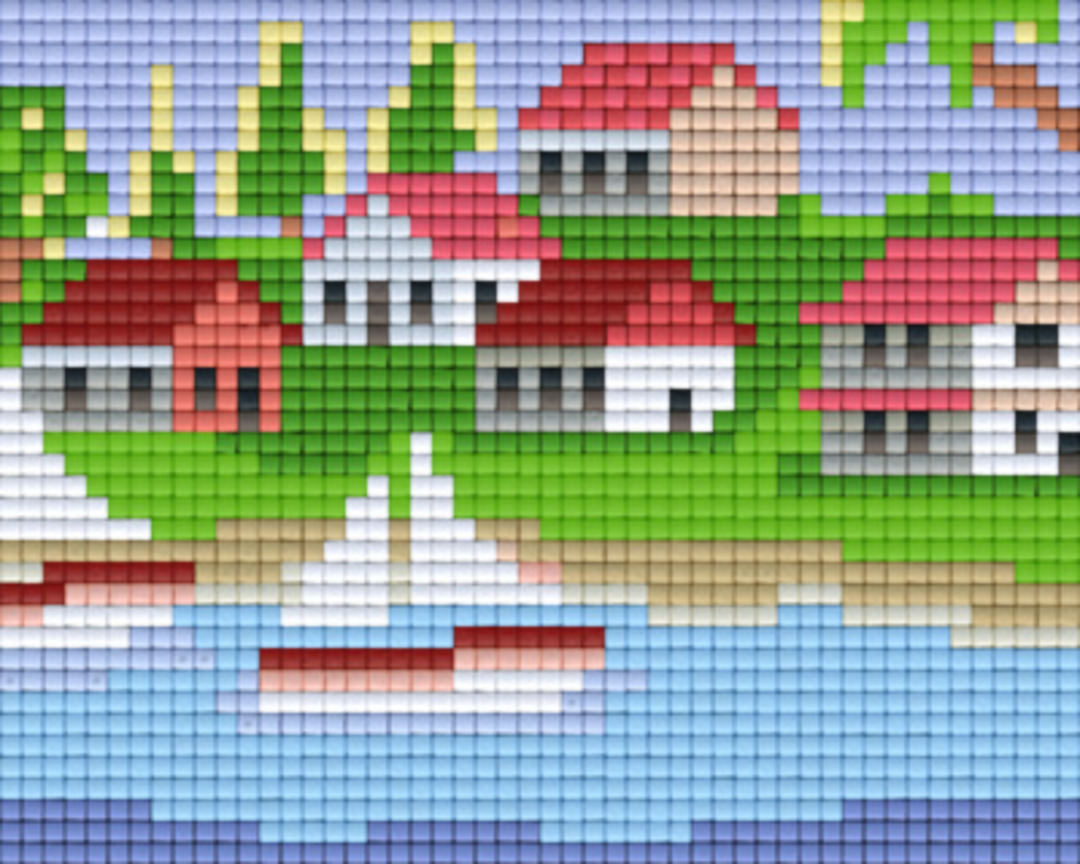 Seaside Village One [1] Baseplate PixelHobby Mini-mosaic Art Kits image 0